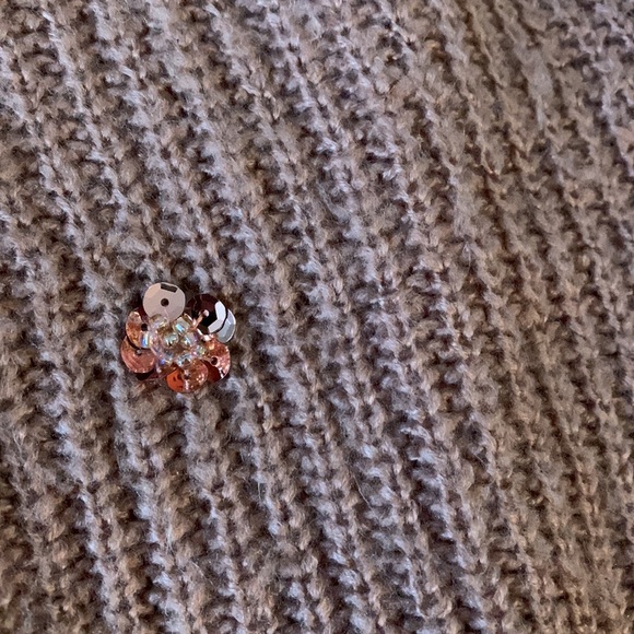 Lauren Conrad pink sequin/acrylic sweater - L - Picture 2 of 7